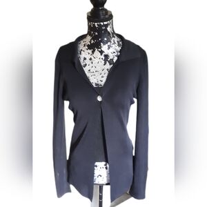 Authentic Vintage Biba Black Long Sleeve Cardigan